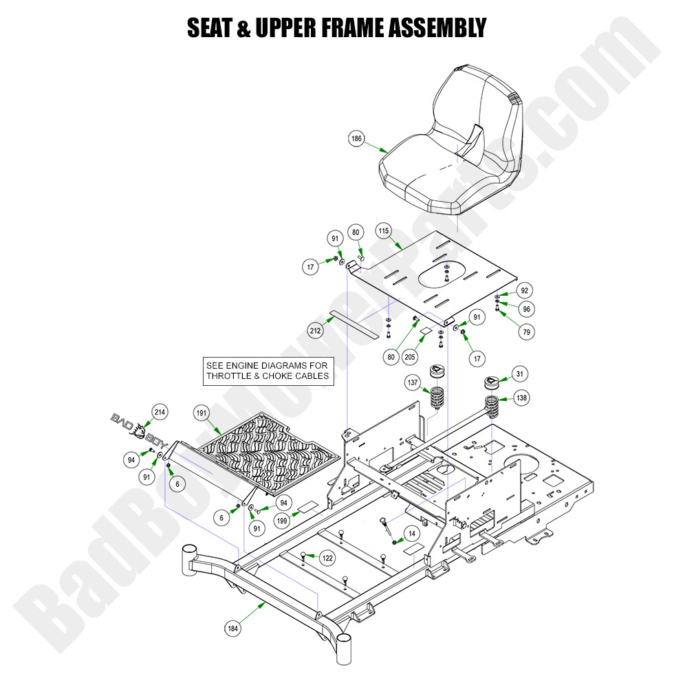 2023 MZ Rambler - Seat & Upper Frame Assembly
